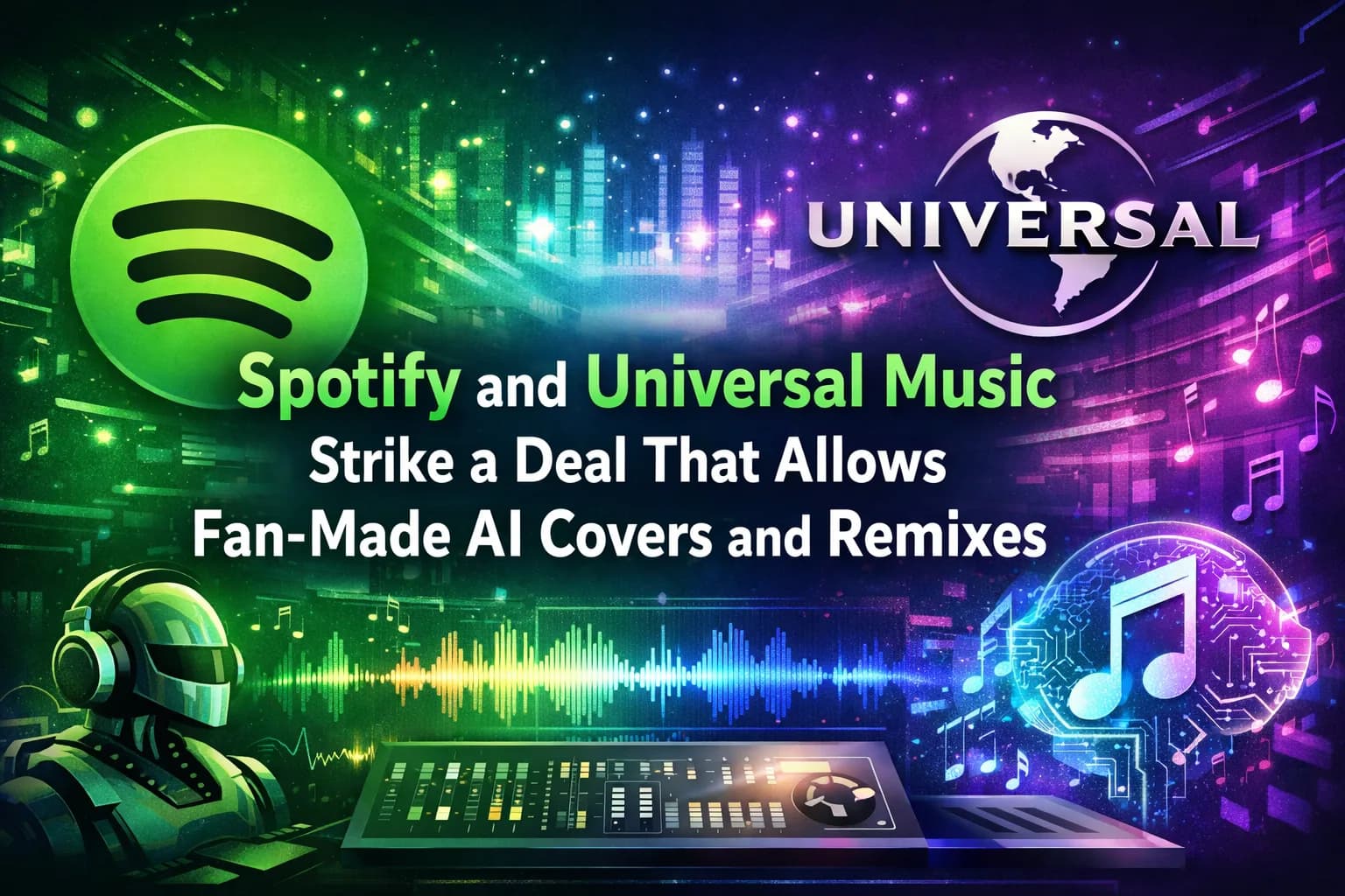 Spotify and Universal Music Strike Deal Allowing Fan-Made AI Covers and Remixes