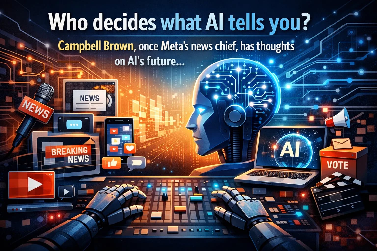 Who decides what AI tells you? Campbell Brown, once Meta’s news chief, has thoughts on AI's future.