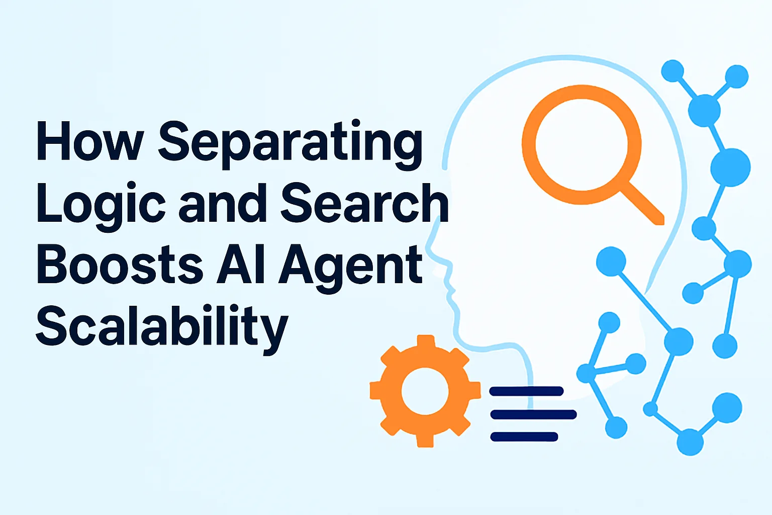 How Separating Logic and Search Boosts AI Agent Scalability