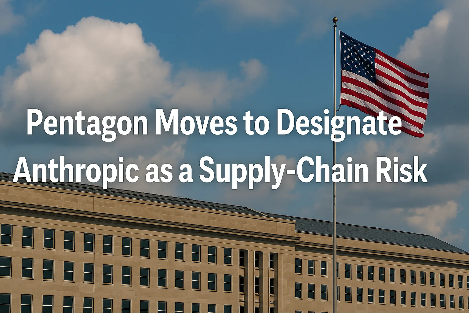Pentagon Moves to Designate Anthropic as a Supply-Chain Risk