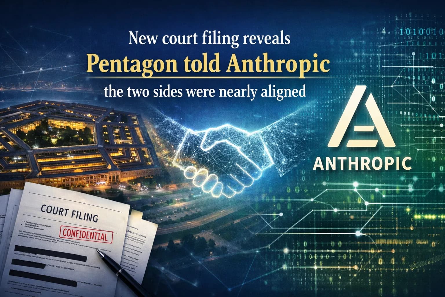 Court Filing: Pentagon Said It Was Nearly Aligned with Anthropic, Days Before Trump Declared It Over