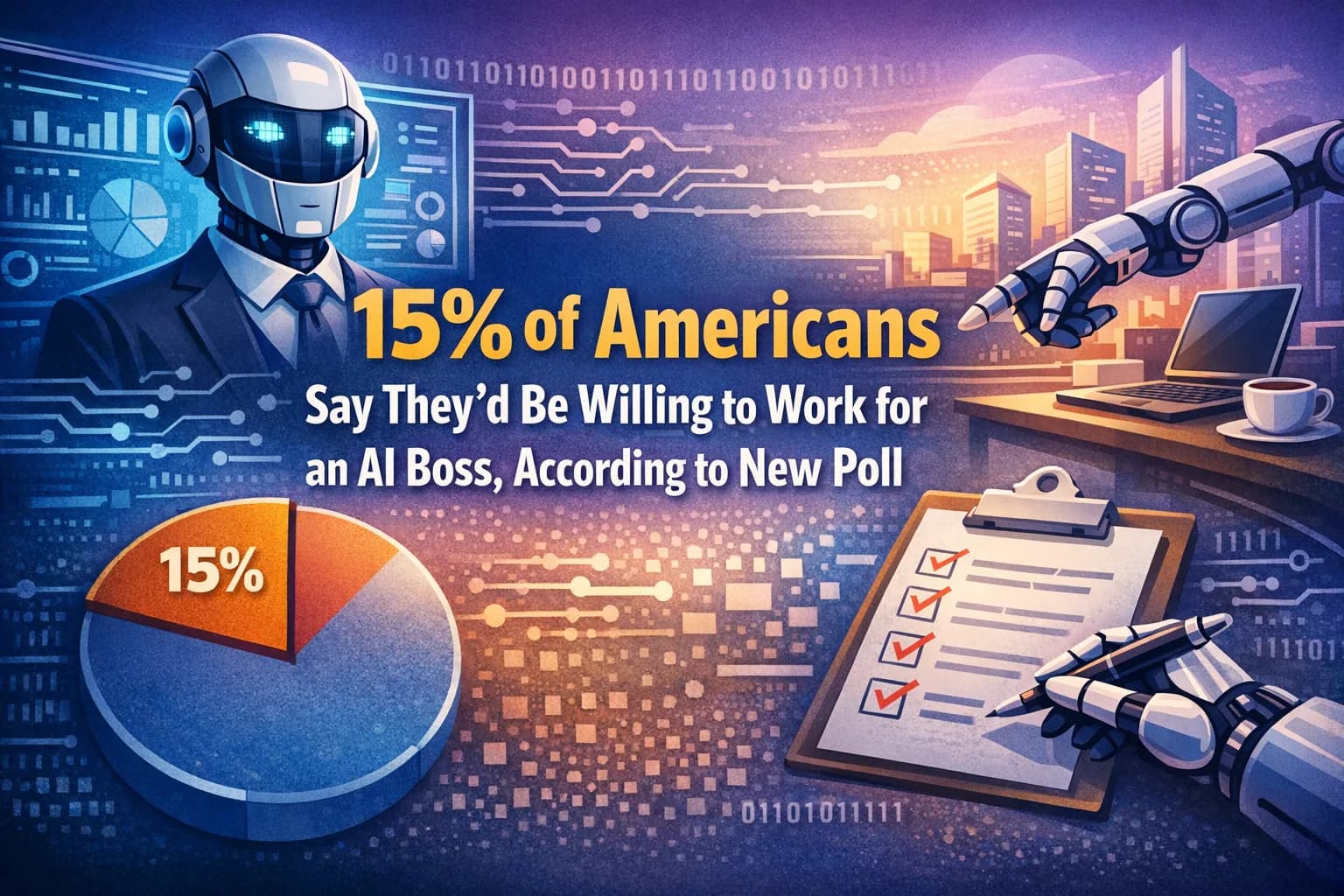15% of Americans Would Work for an AI Boss, New Poll Finds