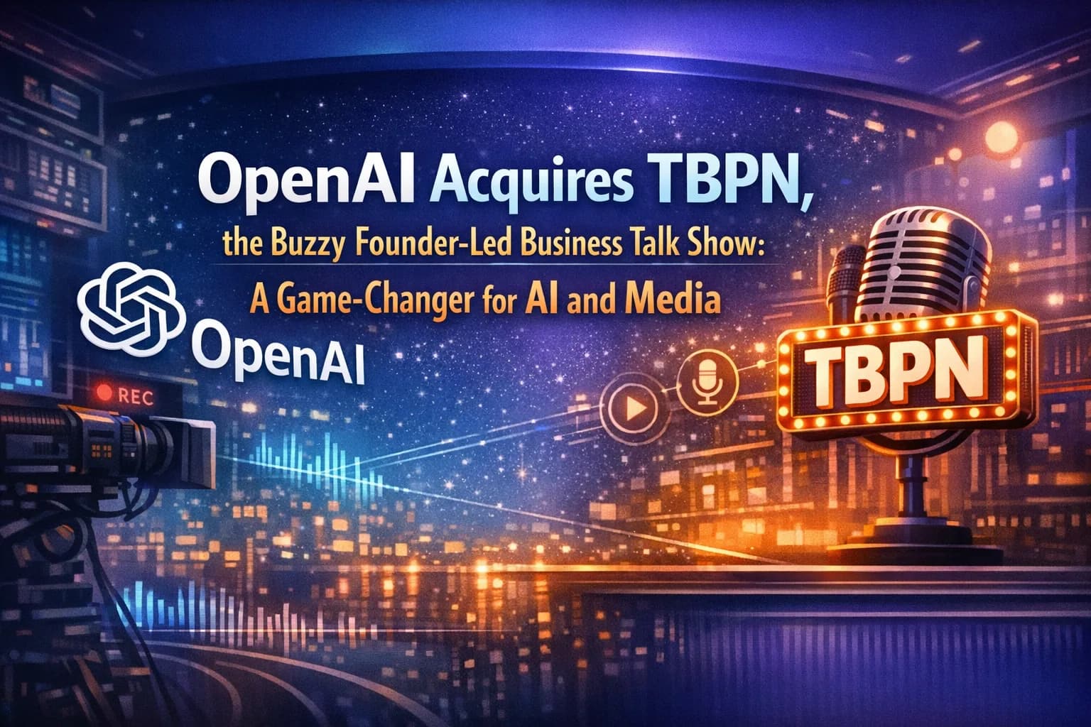 OpenAI Acquires TBPN, the Buzzy Founder-Led Business Talk Show